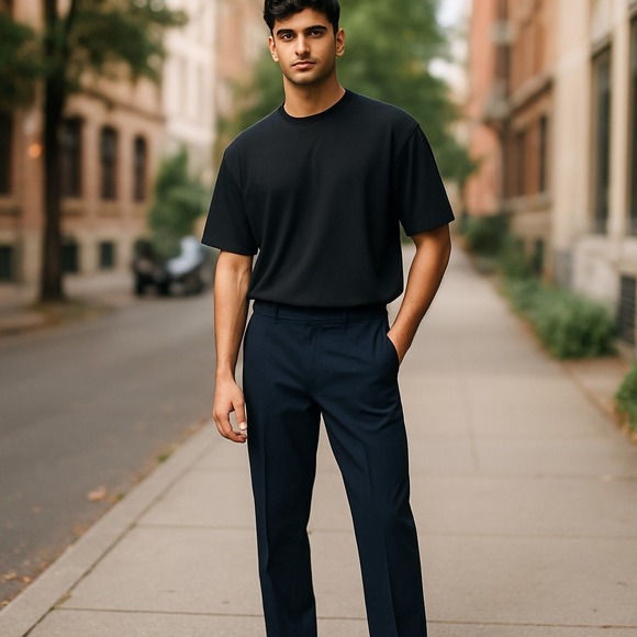 Reaction Kenneth Cole‎ Dress Suit Pants Techni-Cole Preppy Career Mens 35x32 - Picture 1 of 9